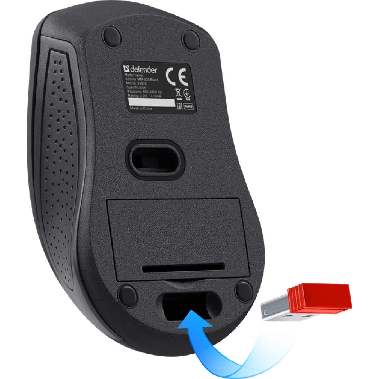 Мышь Defender Accura MM-935 Wireless Black (52935) UA