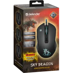 Миша Defender Sky Dragon GM-090L +Килимок (52090) UA