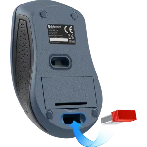 Миша Defender Accura MM-935 Wireless Grey (52936) UA