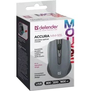 Миша Defender Accura MM-935 Wireless Grey (52936) UA