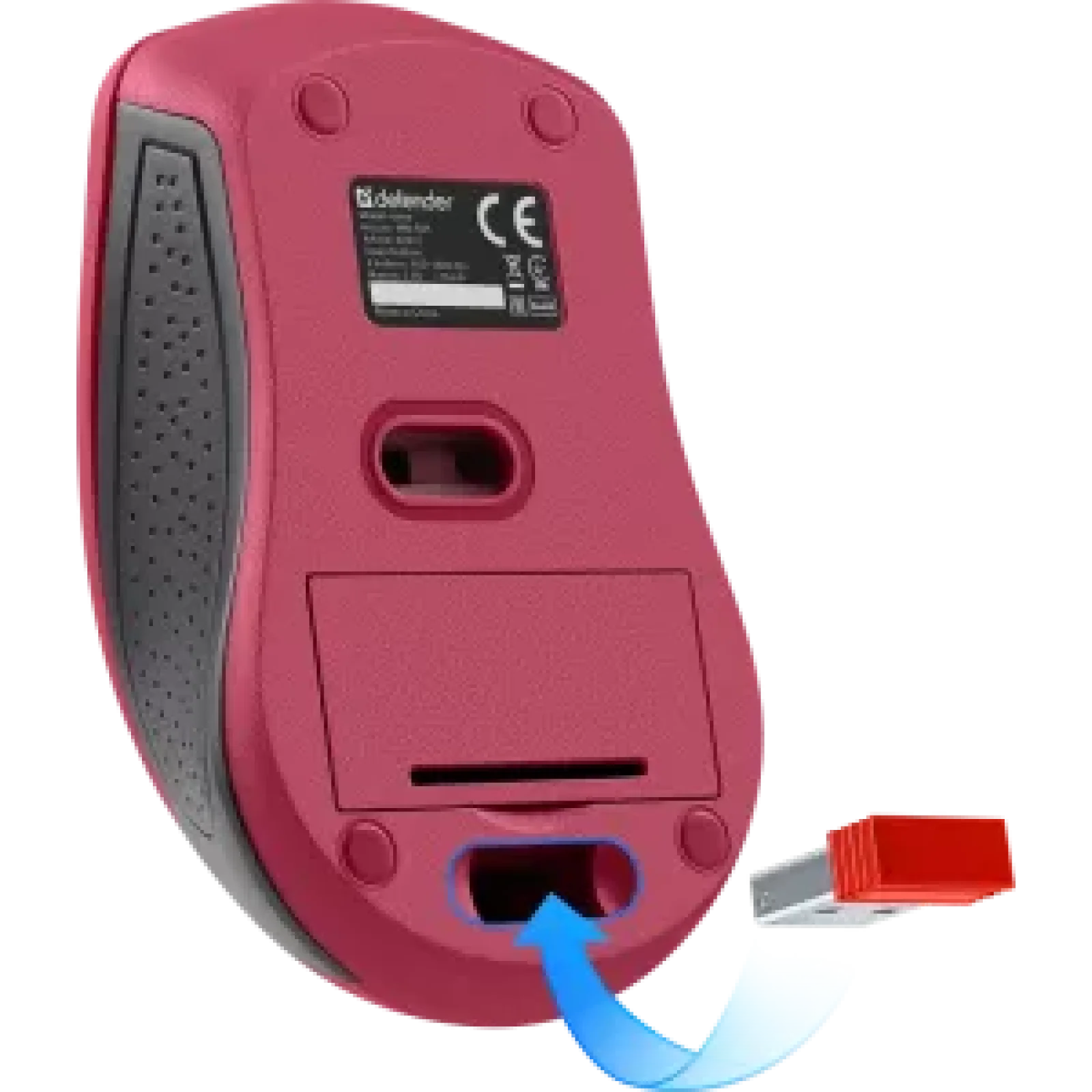 Миша Defender Accura MM-935 Wireless Red (52937) UA
