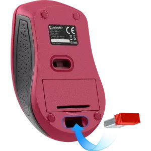 Миша Defender Accura MM-935 Wireless Red (52937) UA
