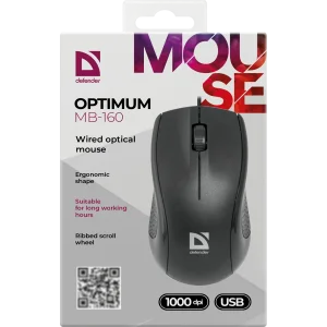 Миша Defender Optimum MB-160 USB Black (52160) UA