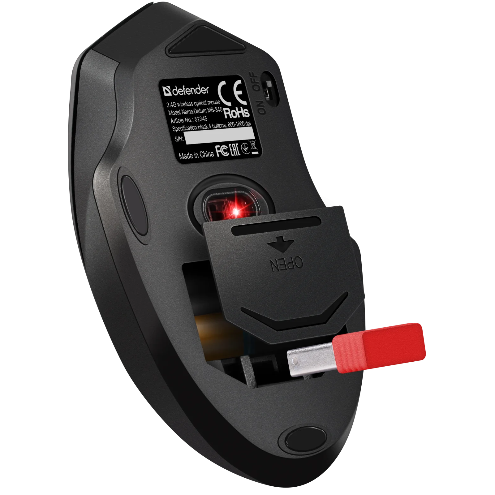 Миша Defender Datum MB-345 Wireless Black (52345) UA