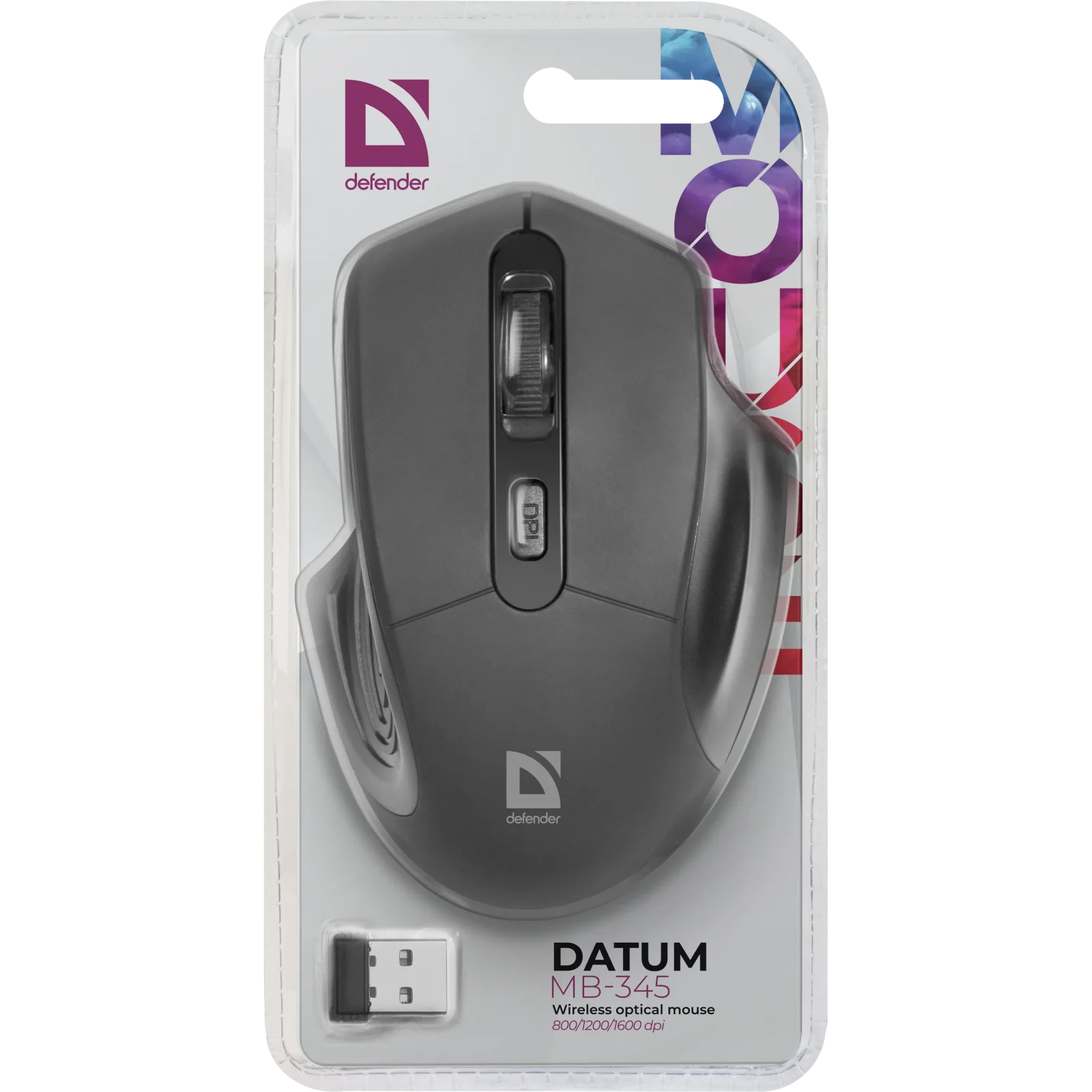 Миша Defender Datum MB-345 Wireless Black (52345) UA