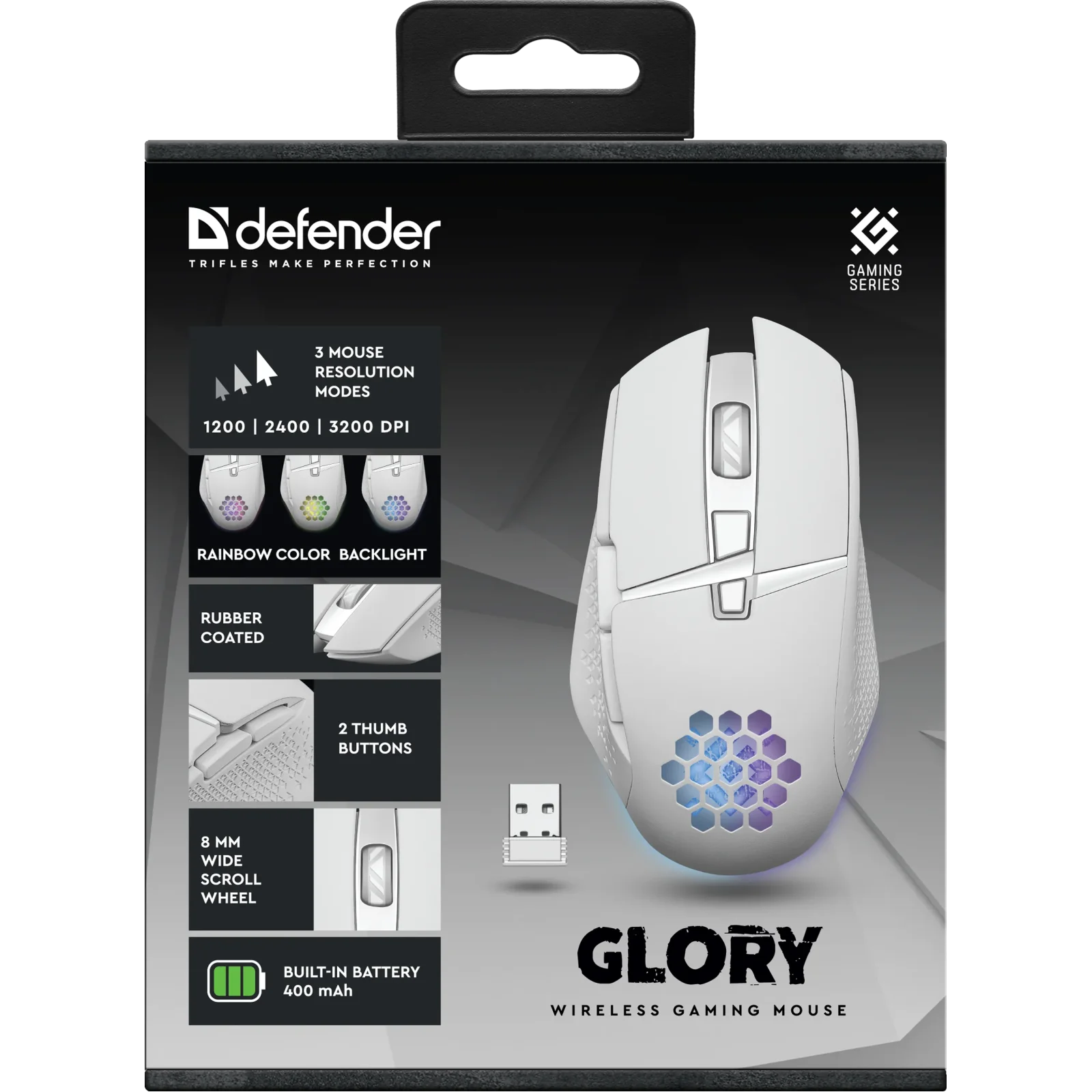 Мышь DEFENDER Glory GM-514, LED White (52513) UA