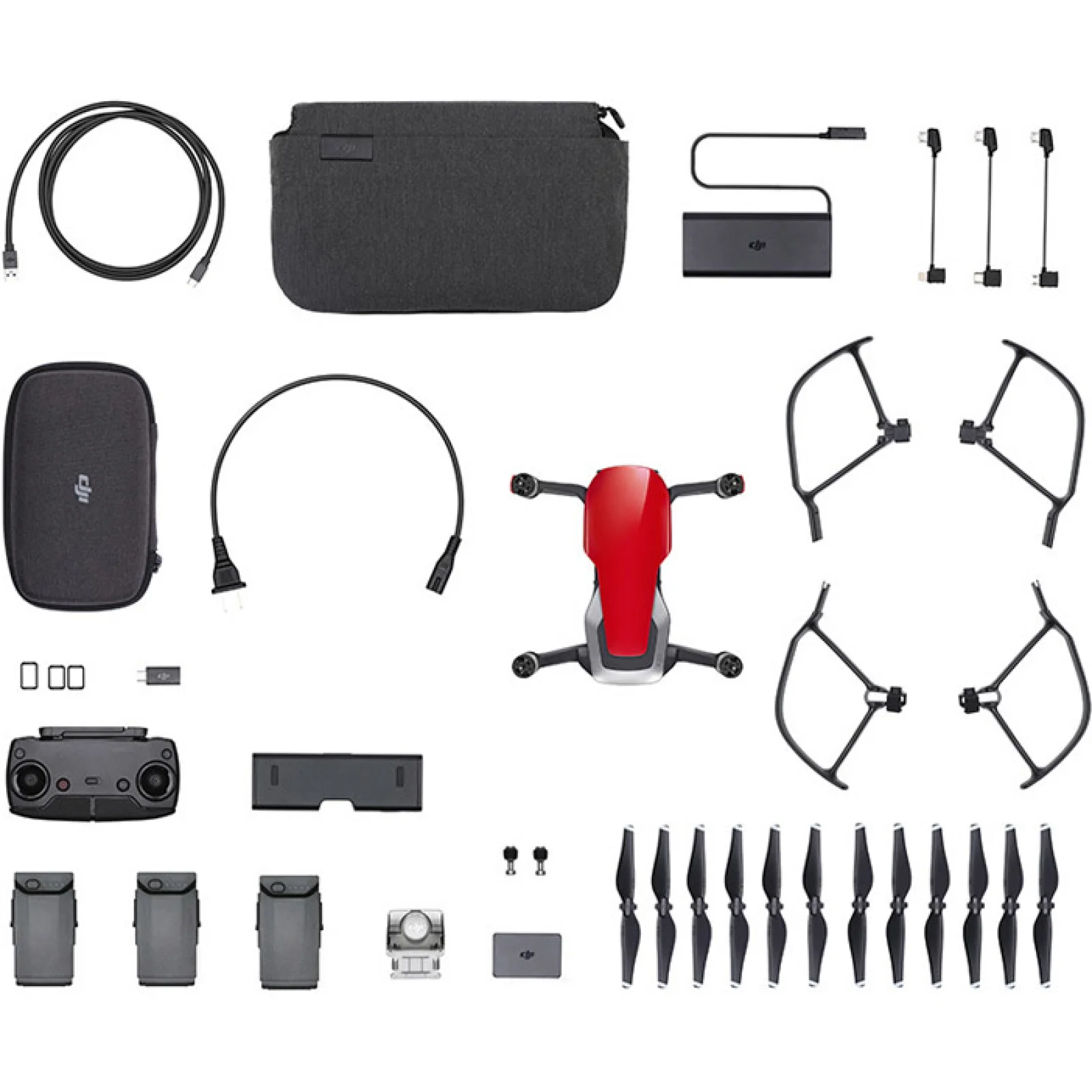 Квадрокоптер DJI Mavic Air Fly More Combo Flame Red
