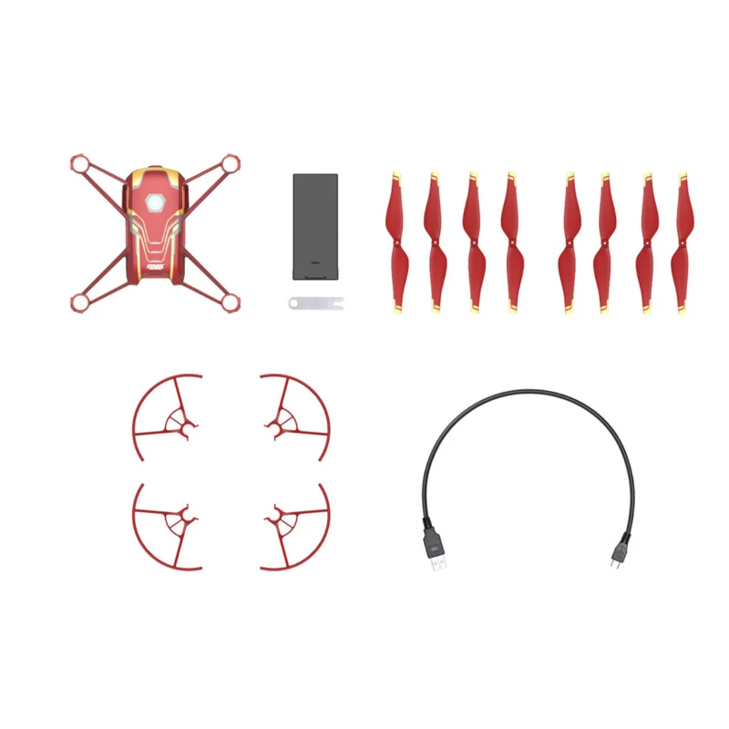 Квадрокоптер RYZE Tello Iron Man Edition (CP.TL.00000002.01) UA
