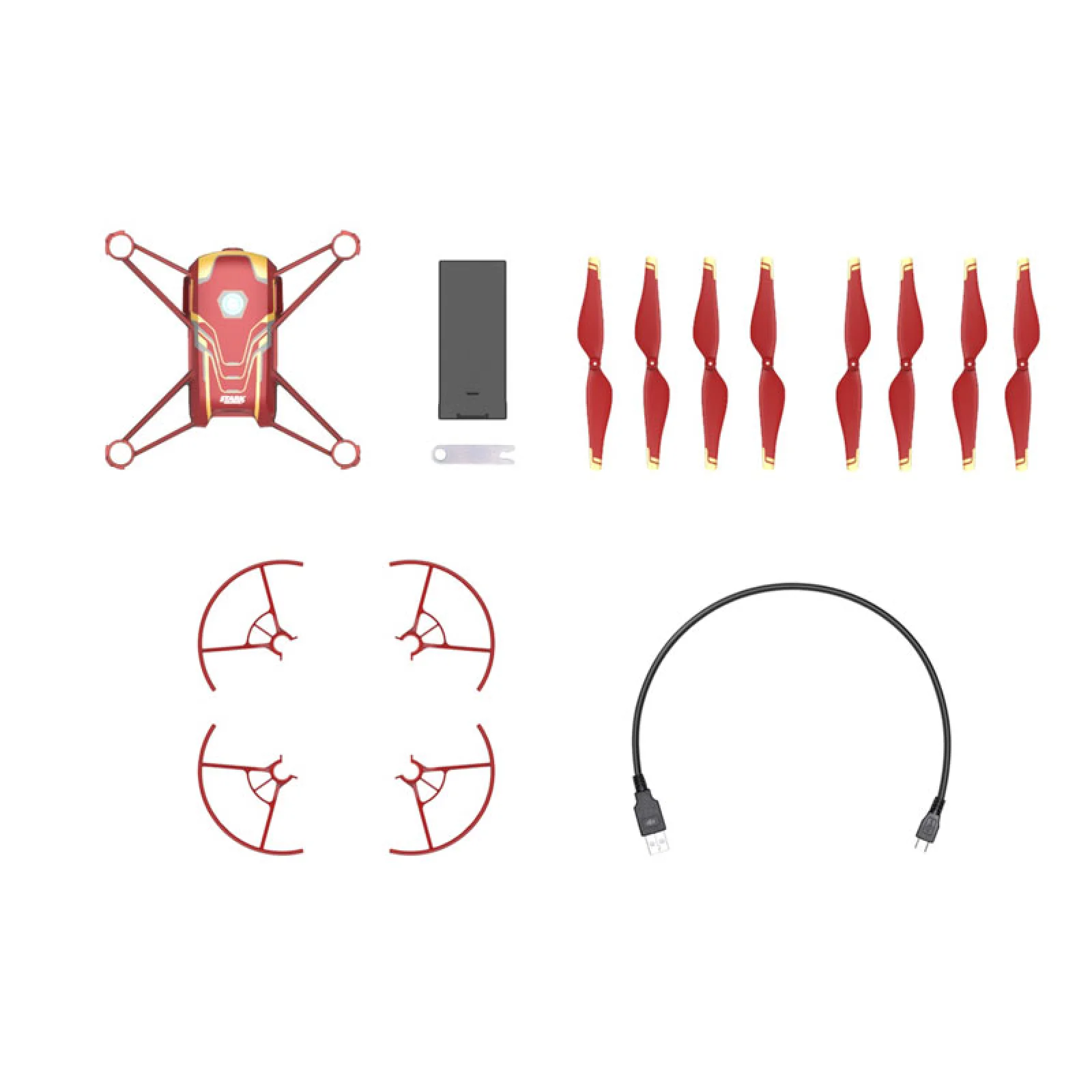 Квадрокоптер RYZE Tello Iron Man Edition (CP.TL.00000002.01) UA