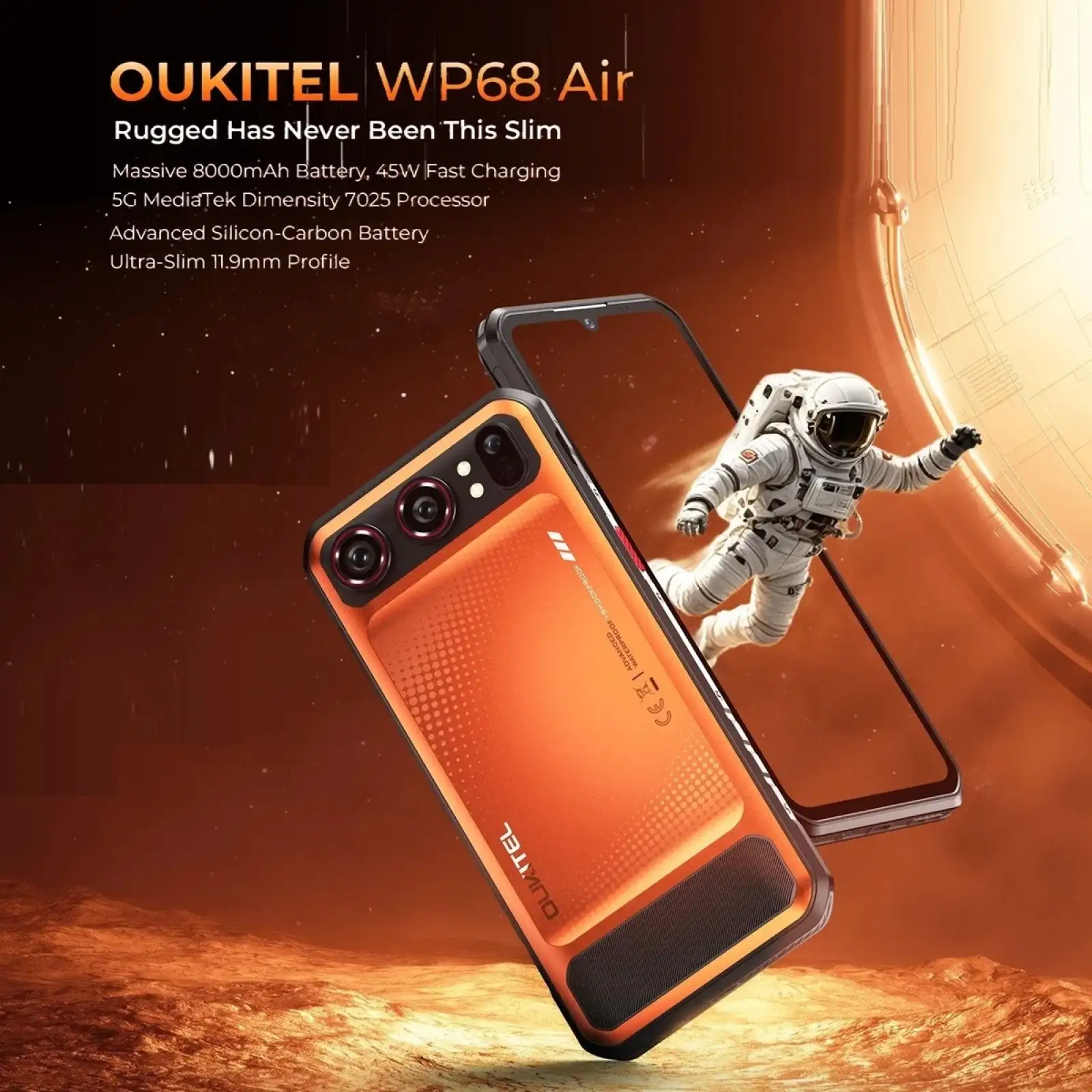 Смартфон Oukitel WP68 Air 12/512Gb Orange EU