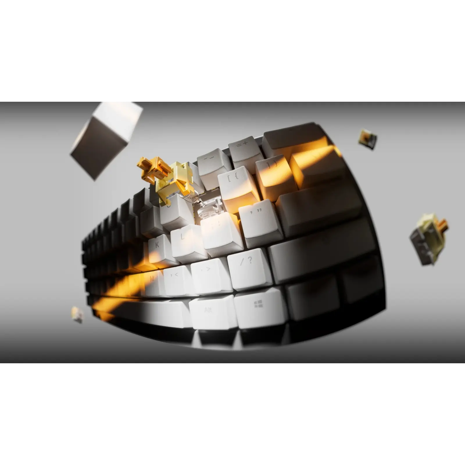 Клавіатура бездротова Ducky One X Wireless White (ON2408AST3-DAUSPDOECL2WW1) UA