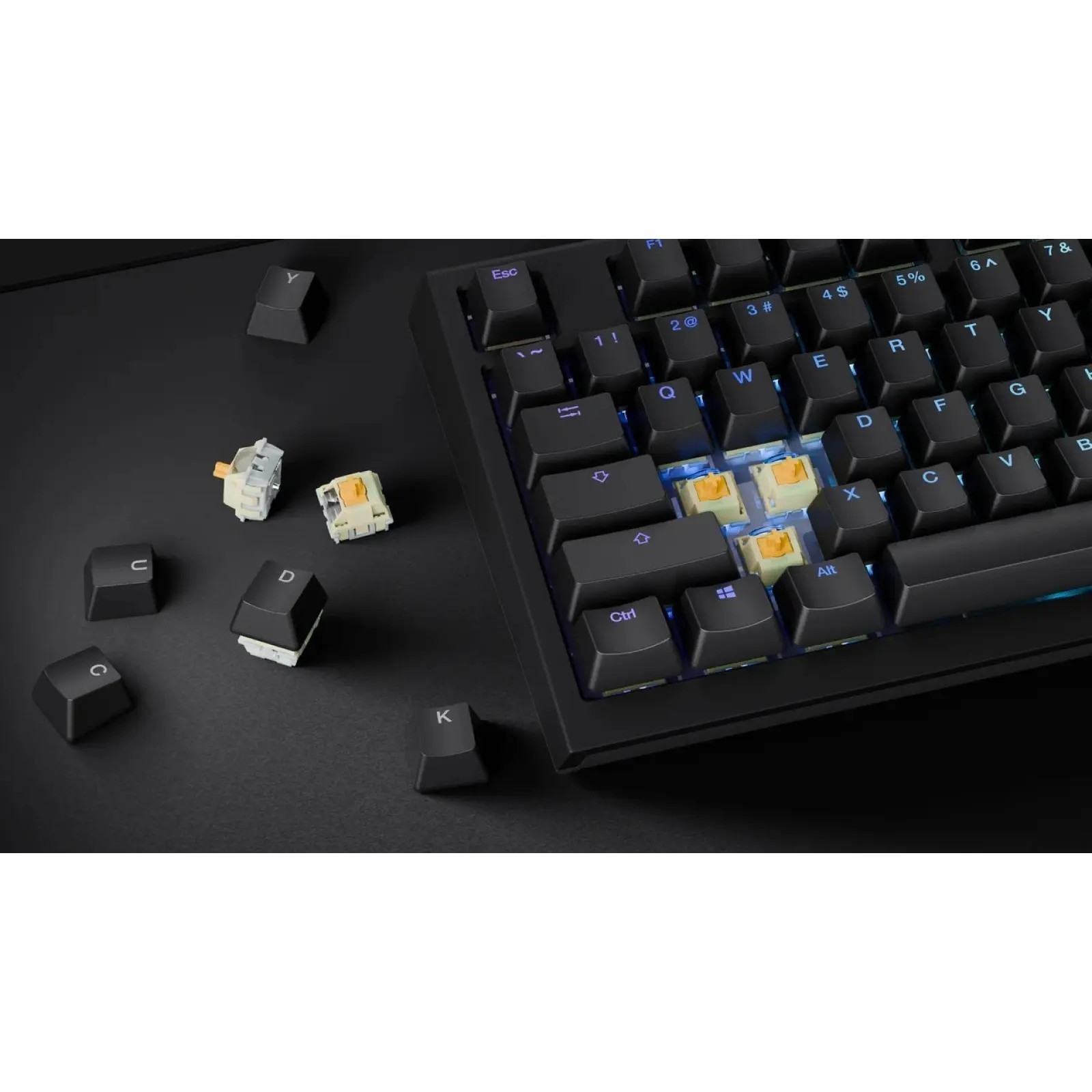 Клавіатура бездротова Ducky One X Mini Black (ON2461AST3-DAUSPDOECL1AS1) UA