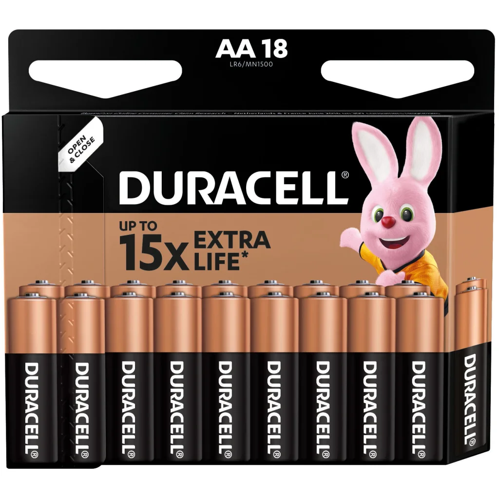 Батарейка Duracell AA 18 шт. (5006192) UA