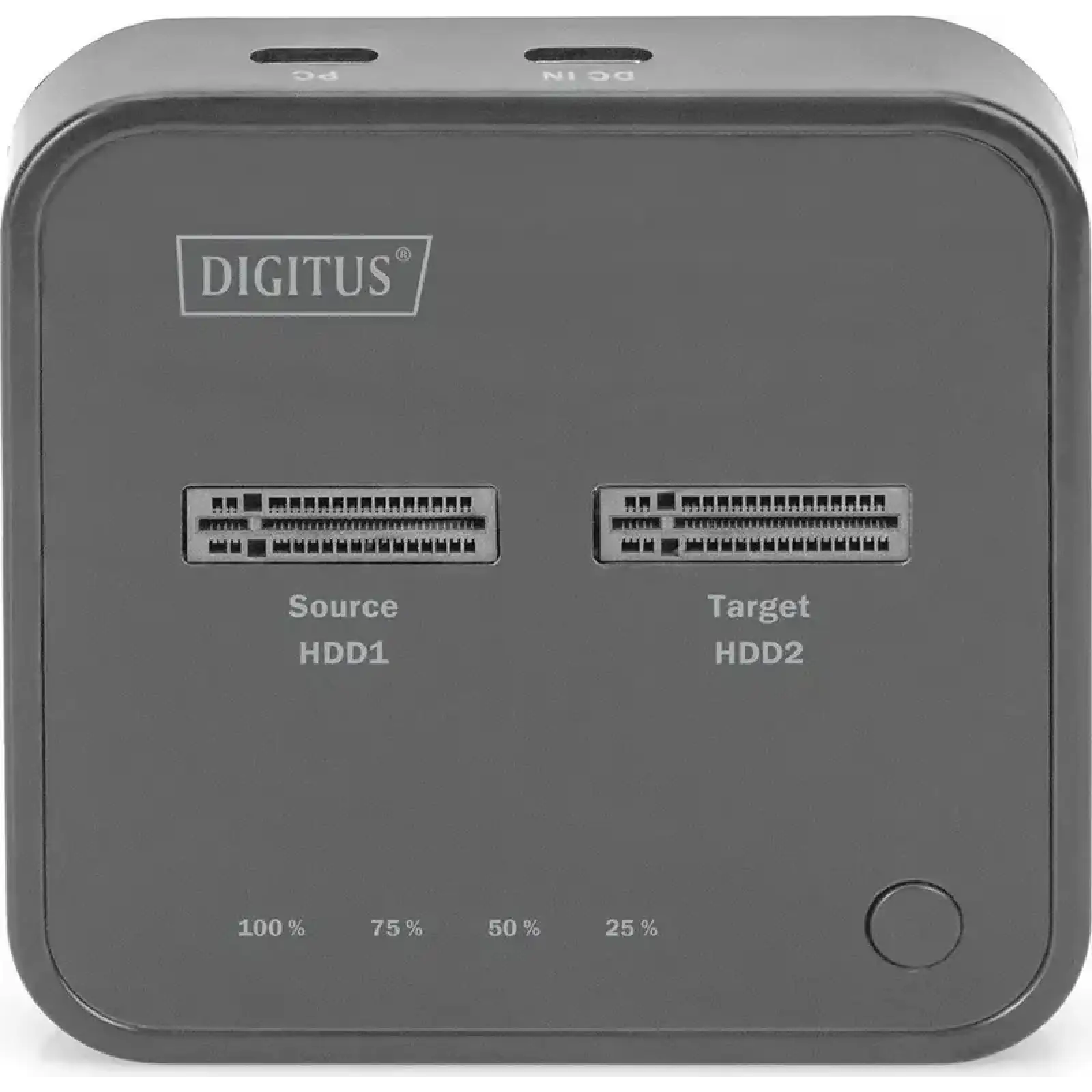 Док-станция Digitus Dual M.2 NVMe SSD USB Type-C 3.2 Black (DA-71545) UA