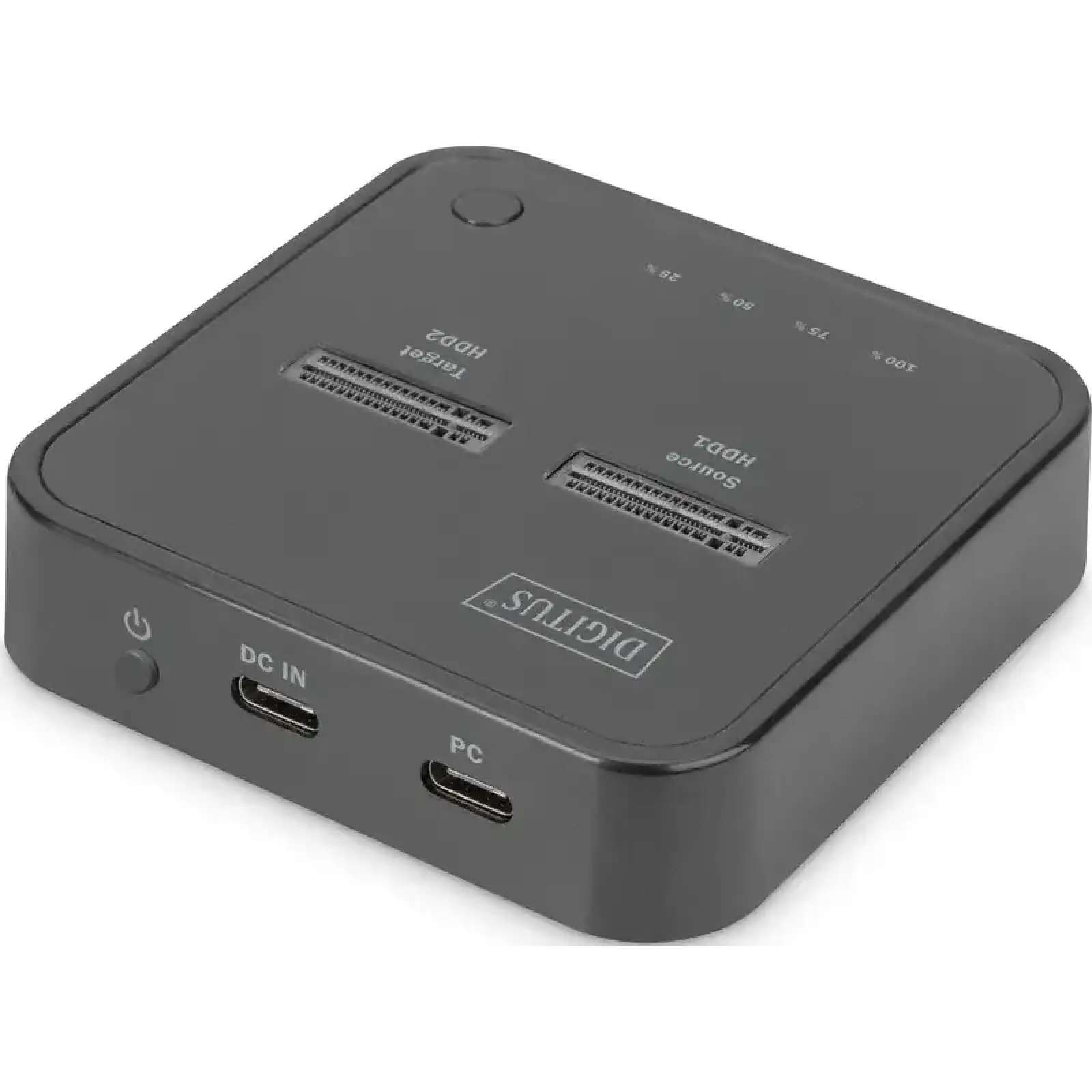 Док-станция Digitus Dual M.2 NVMe SSD USB Type-C 3.2 Black (DA-71545) UA