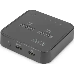 Док-станция Digitus Dual M.2 NVMe SSD USB Type-C 3.2 Black (DA-71545) UA