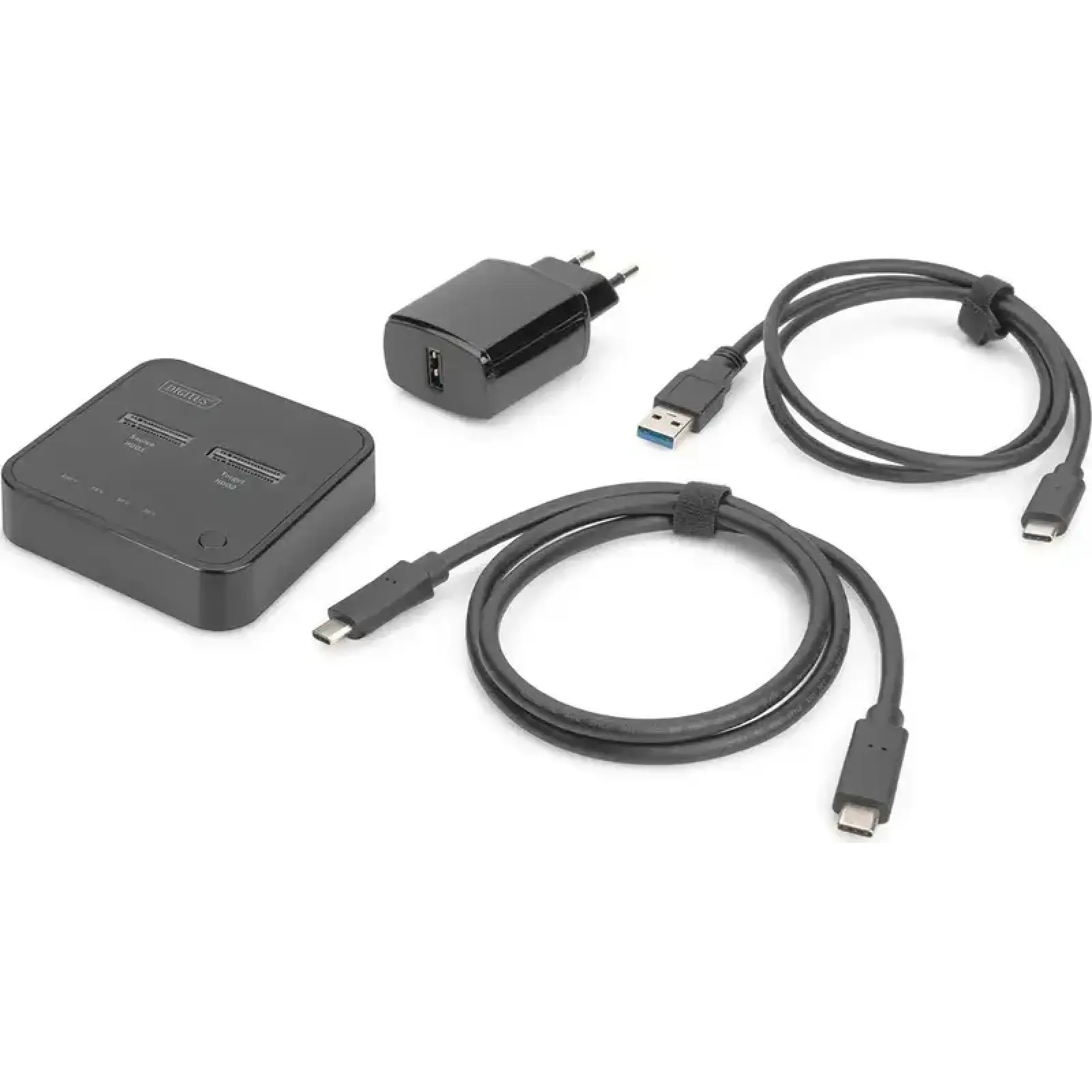 Док-станция Digitus Dual M.2 NVMe SSD USB Type-C 3.2 Black (DA-71545) UA