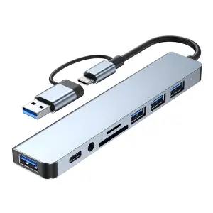 Адаптер Dynamode 8-в-1 Grey (BYL-2218TU) UA