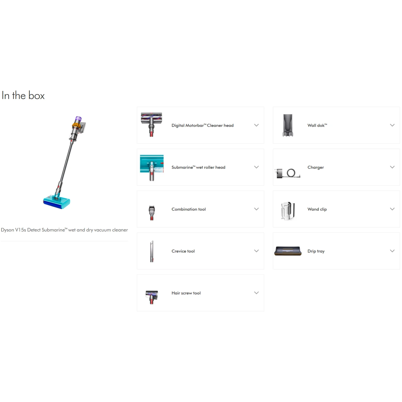 Пылесос 2в1 (вертикальный+ручной) Dyson V15s Detect Submarine Yellow/Nickel (448798-01)