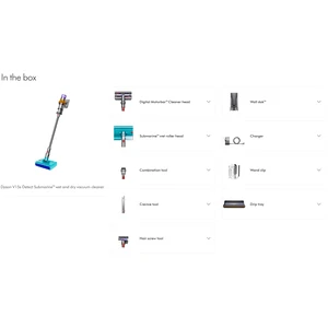 Пылесос 2в1 (вертикальный+ручной) Dyson V15s Detect Submarine Yellow/Nickel (448798-01)