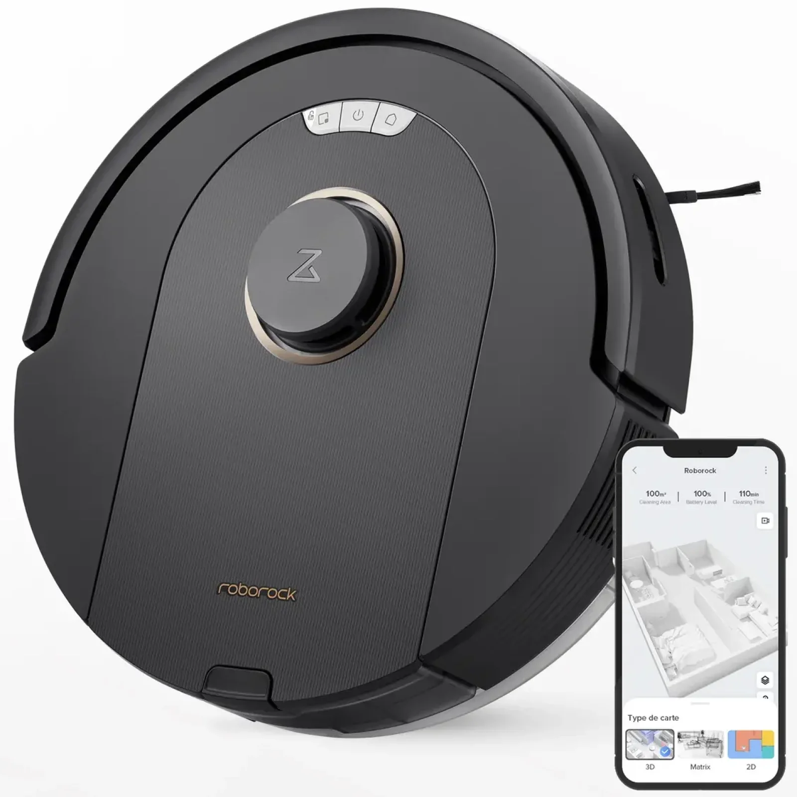 Моющий робот-пылесос RoboRock Q5 Pro Black (Q5PR52-00) EU