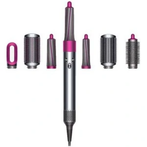 Колір: Сріблястий - Стайлер Dyson Airwrap Complete Nickel/Fuchsia (310733-01) + Комплект насадок (970921-01)