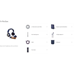 Навушники Dyson Zone Absolute with Air Purification Prussian Blue/Bright Copper (376067-01)