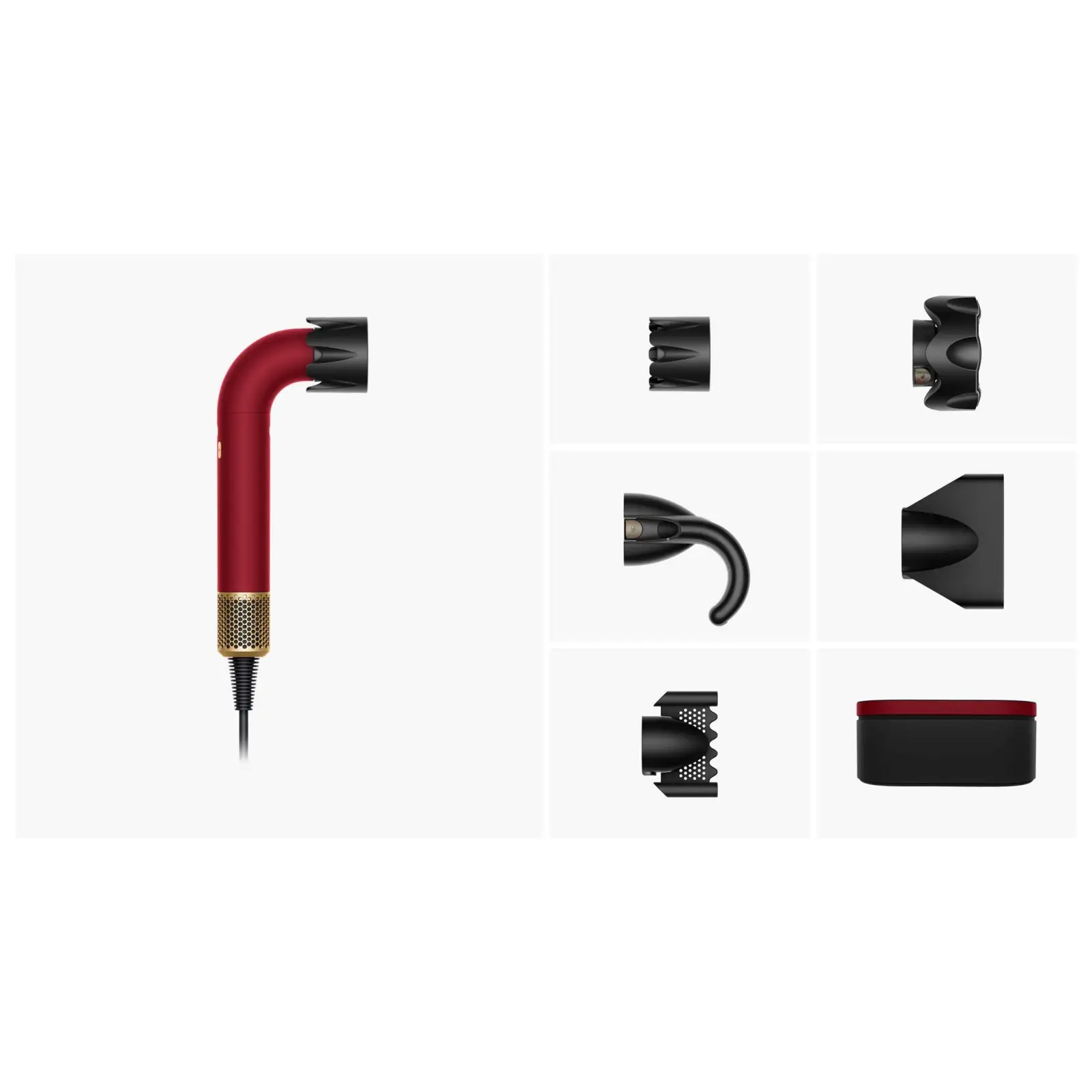 Фен Dyson HD17 Supersonic R Pro Red Velvet/Gold (493118-01)