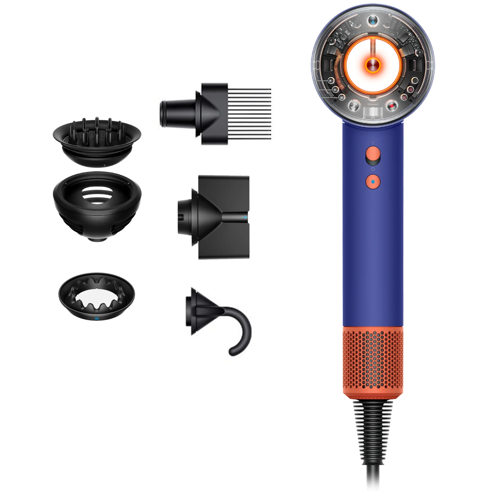 Фен Dyson Supersonic HD16 Nural Ceramic Vinca Blue/Topaz (515166-01, 464390-01)