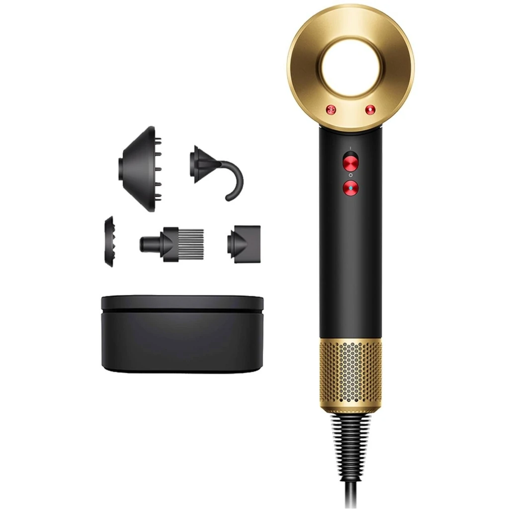 Фен Dyson HD07 Supersonic Onyx Black/Gold (534017-01)