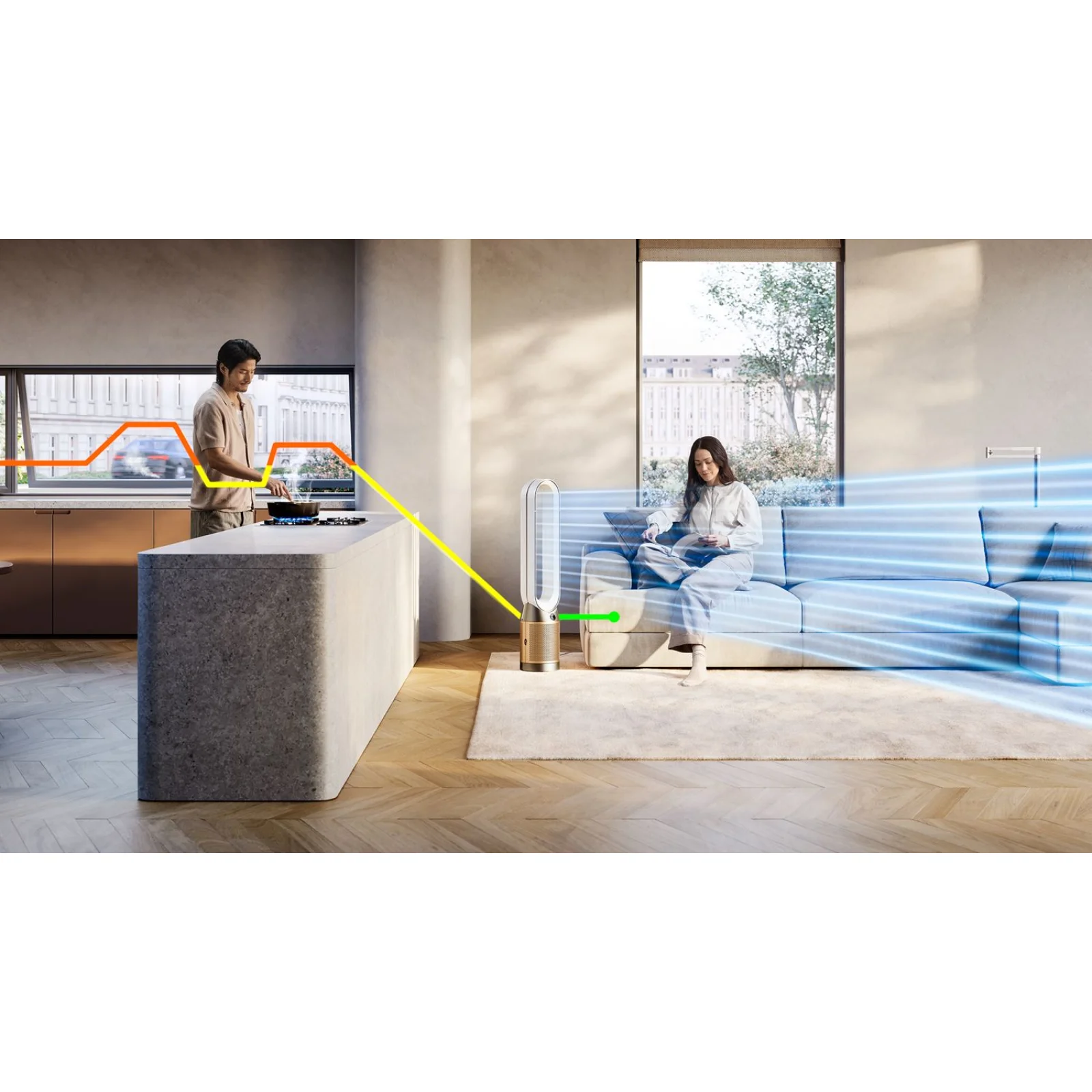 Очищувач повітря Dyson PC2 De-Nox TP12 White/Gold (546519-01)