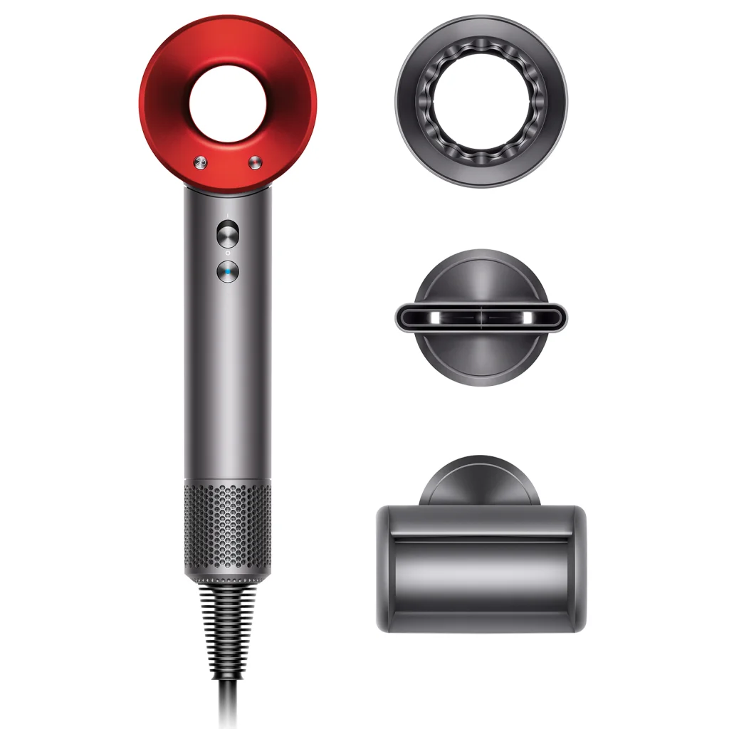 Фен Dyson HD08 Supersonic Nickel/Red (565266-01)