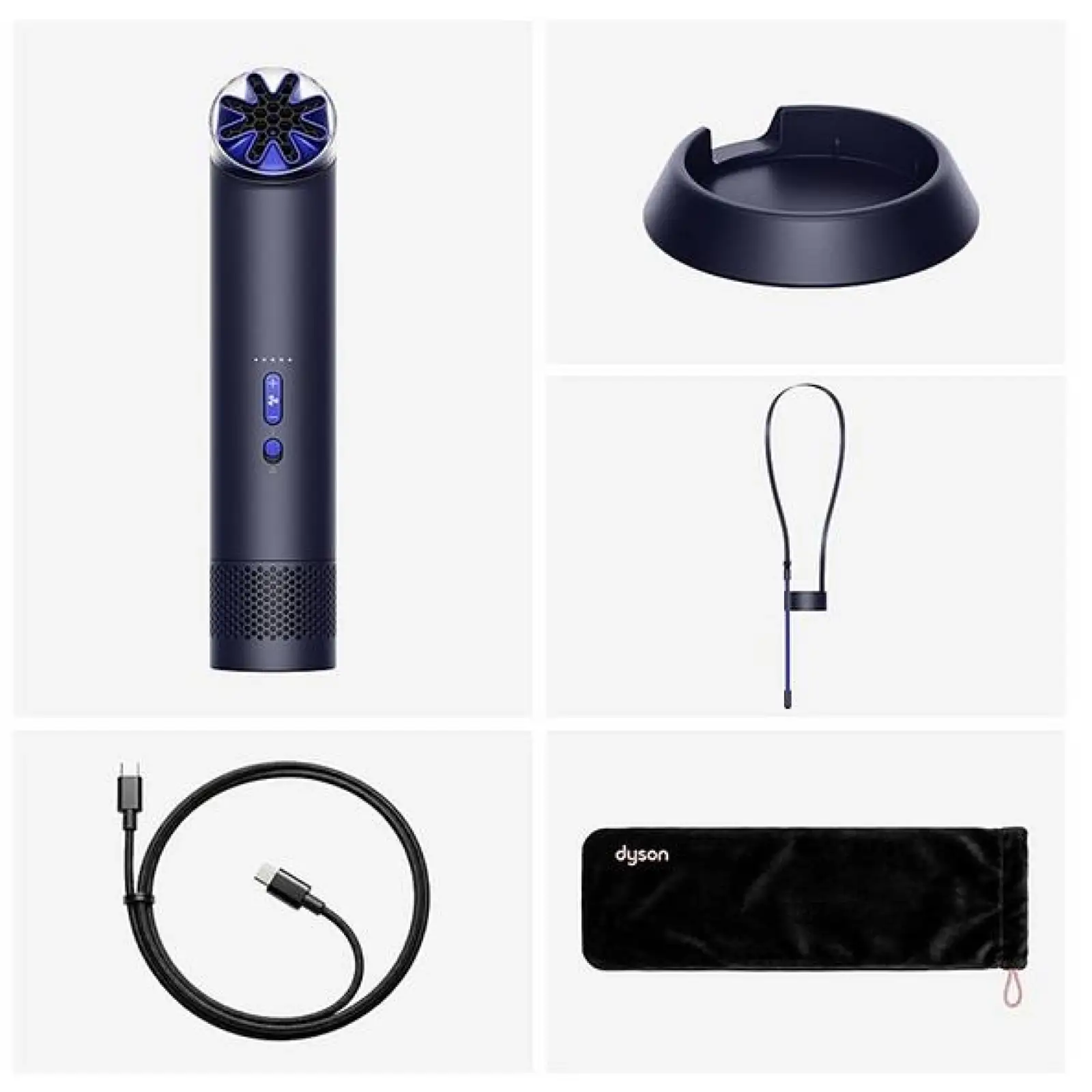 Портативный вентилятор Dyson HushJet Mini Cool Fan Ink/Cobalt (641007-01, 641008-01)