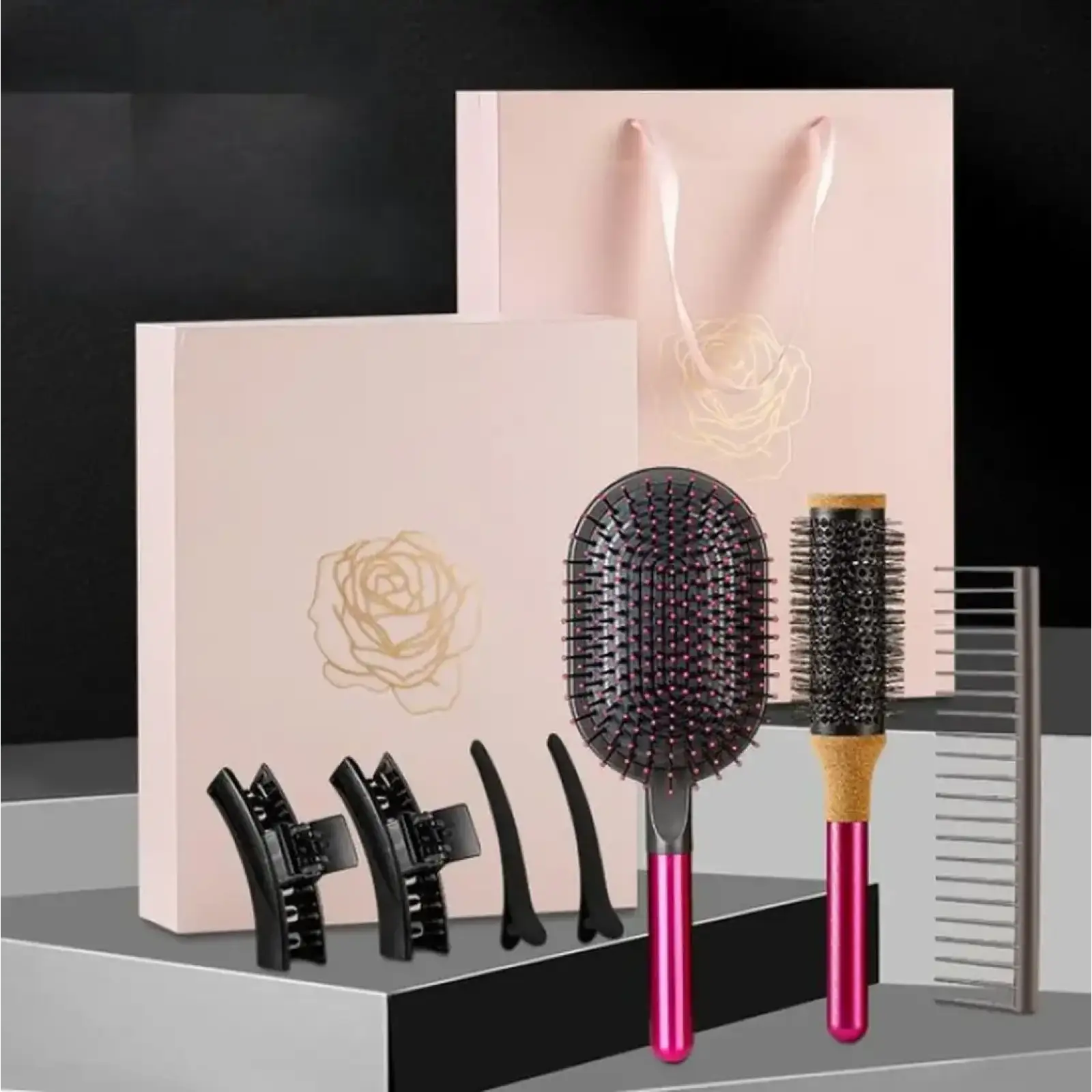 Набор фирменных расчесок Dyson Styling Gift Set Fuchsia