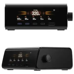Зарядний пристрій EcoFlow Rapid Pro [320W, 5 Ports, GaN] (EF-STATION320W-EU)