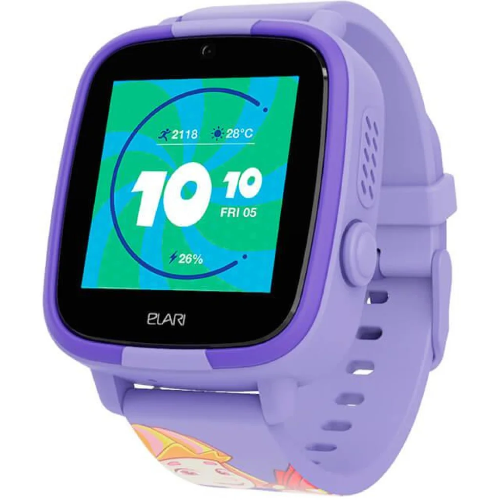 Часы детские с GPS трекером ELARI FixiTime Fun Lilac (ELFITF-LIL) UA