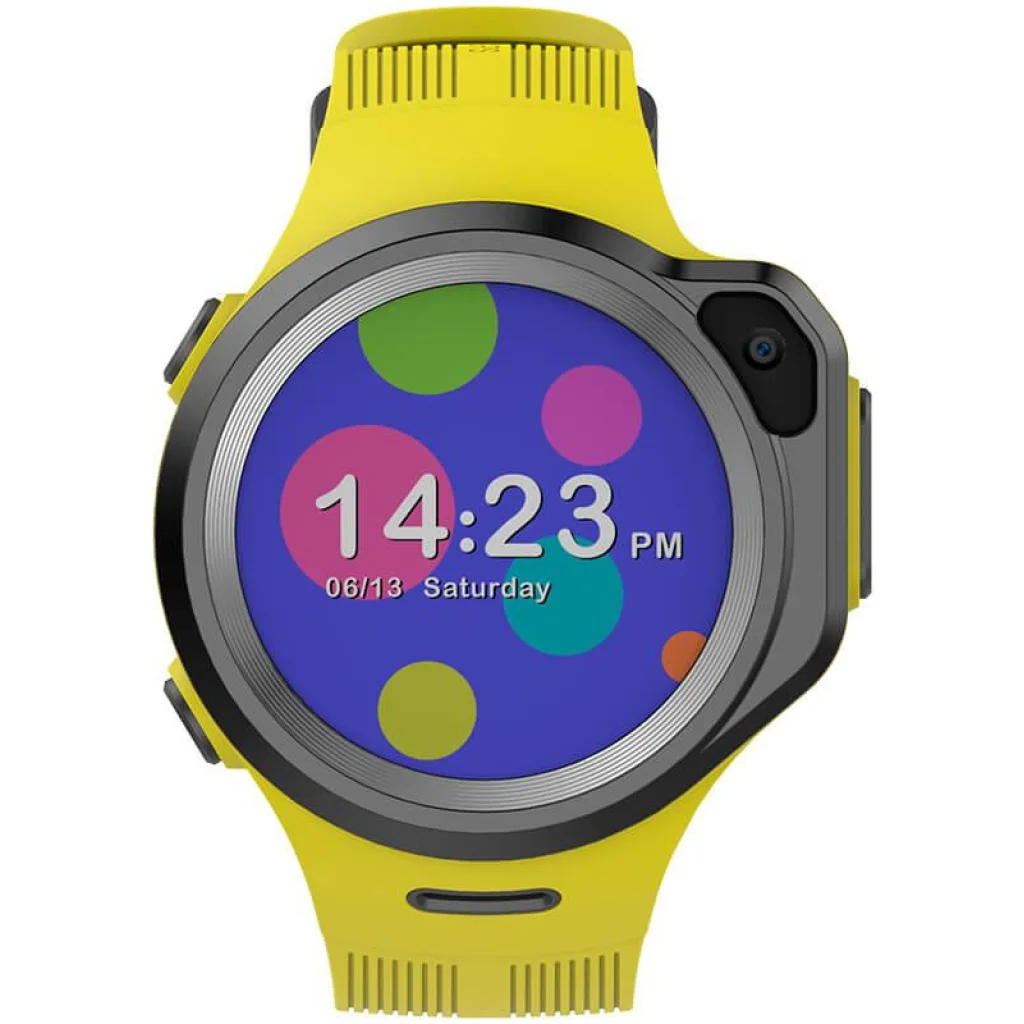 Часы детские с GPS трекером ELARI KidPhone 4G Round Yellow (KP-4GRD-Y)