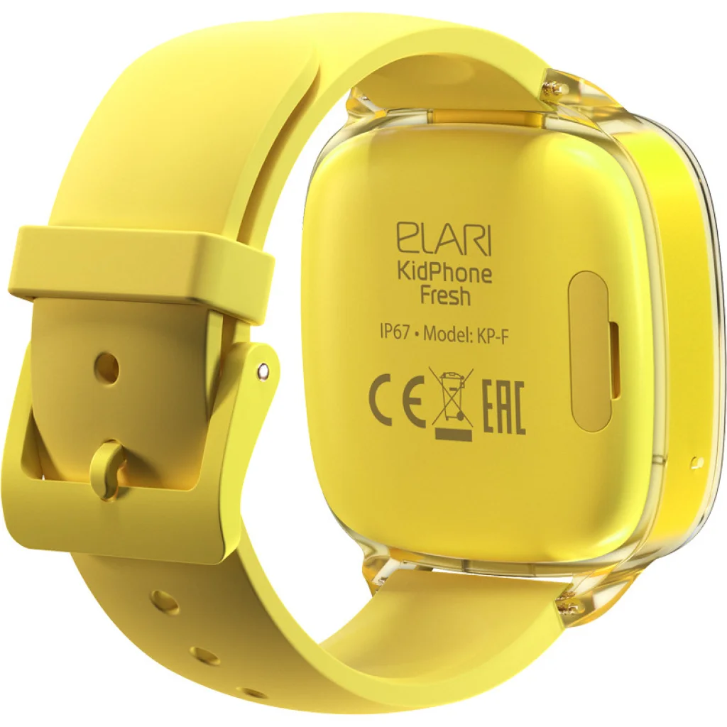Часы детские с GPS трекером ELARI KidPhone Fresh Yellow (KP-F/Yellow)