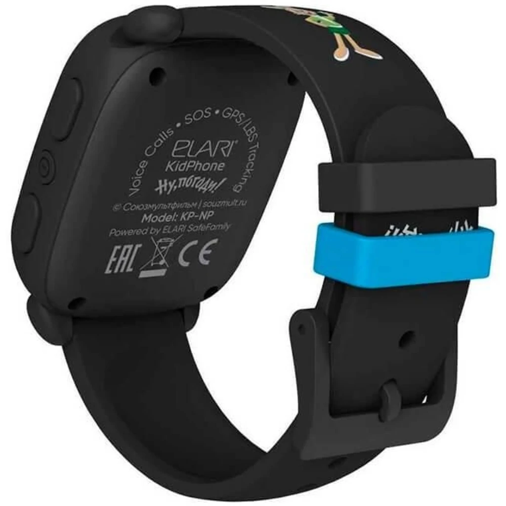 Часы детские с GPS трекером ELARI KidPhone NyPogodi Black (KP-NP-BP) UA