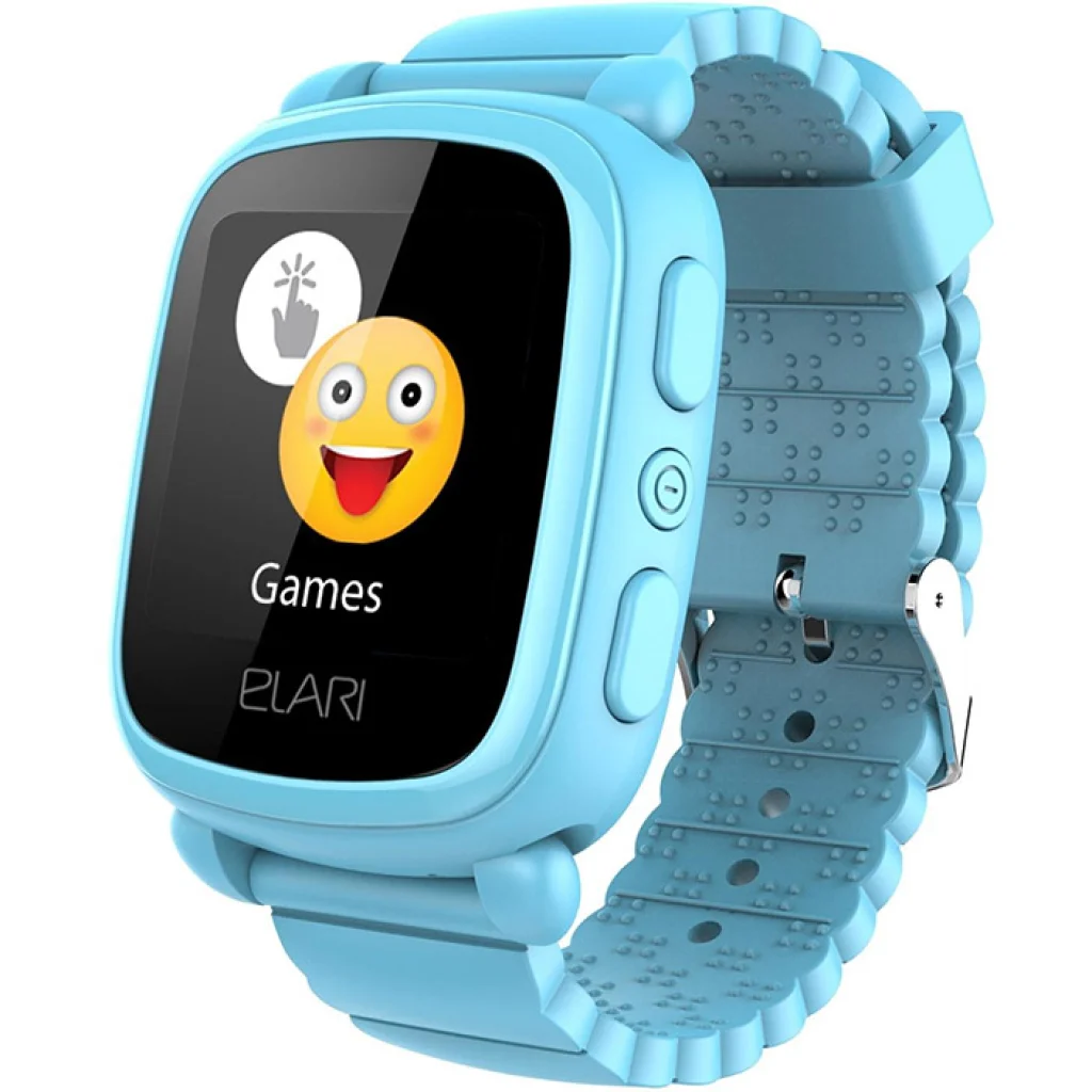 Часы детские с GPS трекером ELARI KidPhone 2 Blue (KP-2BL) UA