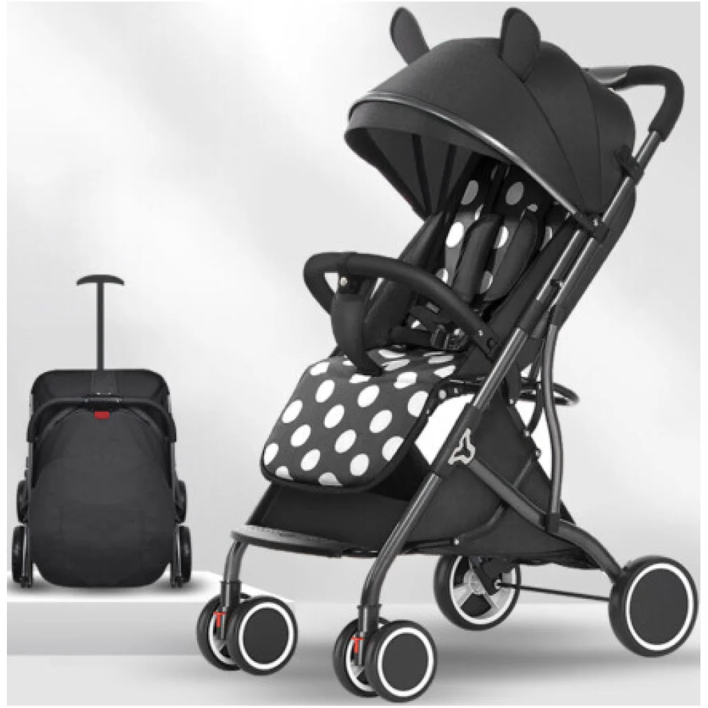Прогулянкова коляска Betsocci V6-1 Black/Black EU