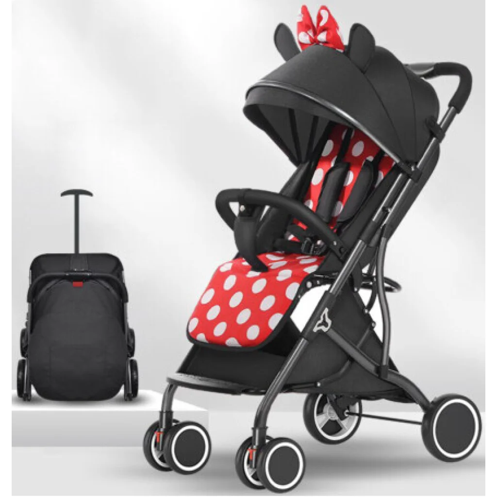 Прогулянкова коляска Betsocci V6-1 Black/Red EU