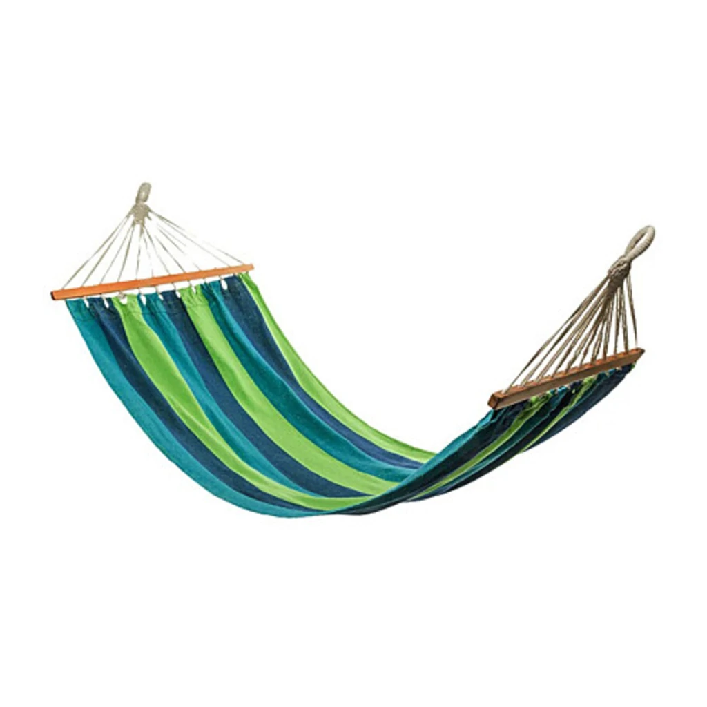 Гамак Hammock Canvas Blue Strip 190х150см (40см кріплення+мотузка+сумка для зберігання)