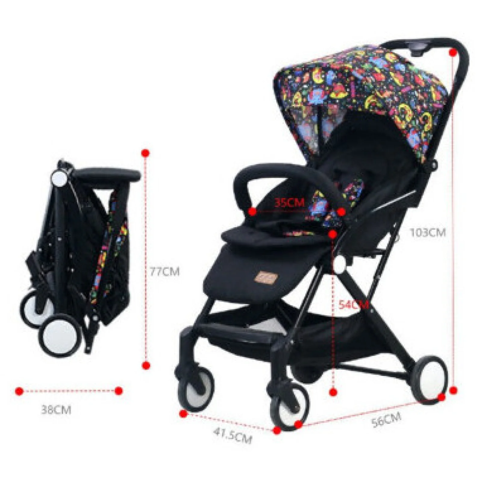 Прогулочная коляска Shengdebao Saint Depot T400-S Black