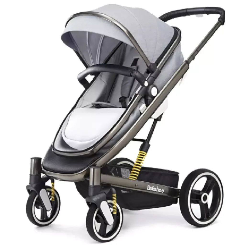 Детская коляска 2 в 1 трансформер Xiaomi Bebehoo Stroller ST401 Grey UA