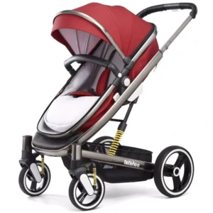 Цвет: Красный - Детская коляска Xiaomi Bebehoo Stroller ST401 Red UA