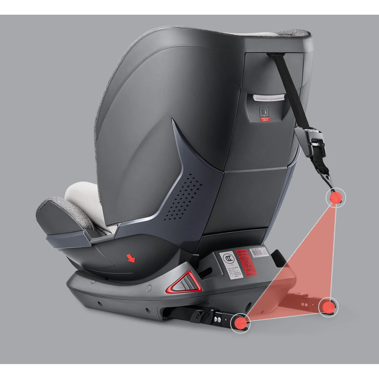 Дитяче автокрісло Xiaomi QBORN Safety Seat Gray (QQ666) UA