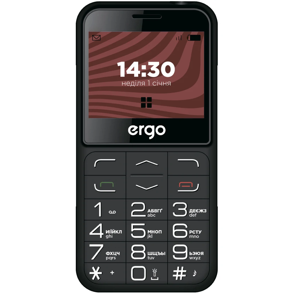 Мобільний телефон Ergo R231 Dual Sim Black UA