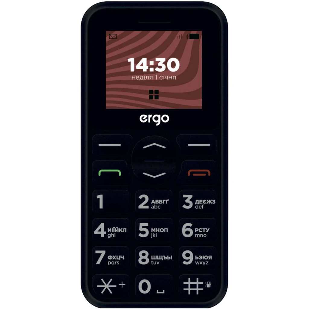 Мобільний телефон Ergo R181 Dual Sim Black UA