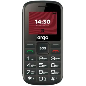 Телефон Ergo R202 Dual Sim Black UA